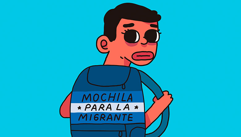 Perrealismo: Mochila para la migrante