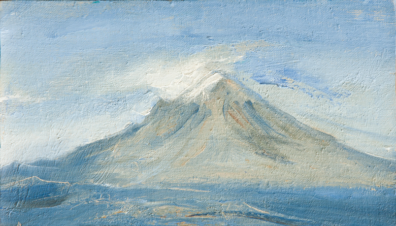 Popocatépetl, óleo sobre lino.